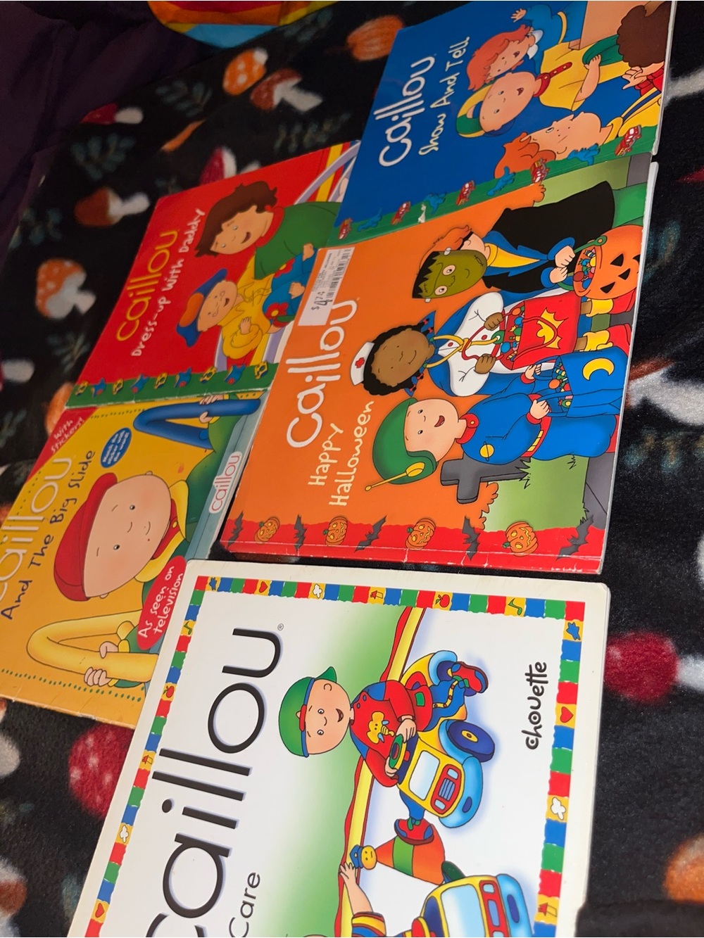 Children’s Book Bundle 5 Paperback Books including Halloween book Caillou Books
